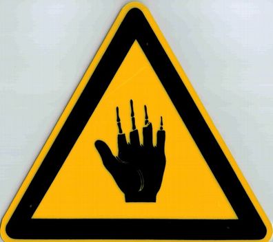 Schild - Warnung VOR LAUGEN UND SÄUREN - Gr. 22 X 19,5 cm - 308805