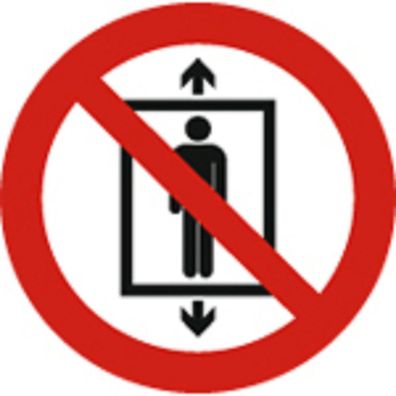Schild Verbotszeichen nach ISO 7010 - Personenbeförderung verboten - 320505 rund Gr.