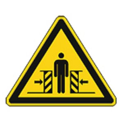 Schild Warnzeichen nach ISO 7010 - Warnung vor Quetschgefahr - 320300 Gr. ca. 19cm x