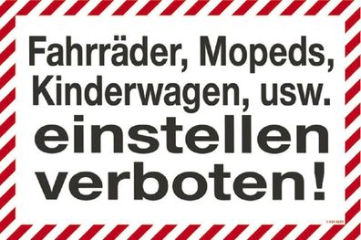 Verbotsschild - Fahrräder, Mopeds... verboten - 308633 - Gr. ca. 30 x 20cm