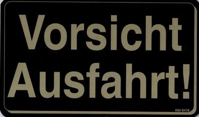 Warnschild - Vorsicht Ausfahrt - 308478 - Gr. 25 x 15 cm
