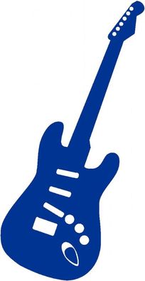 Aufkleber Applikation - Gitarre - E-Gitarre - AP0673 - blau / 40cm