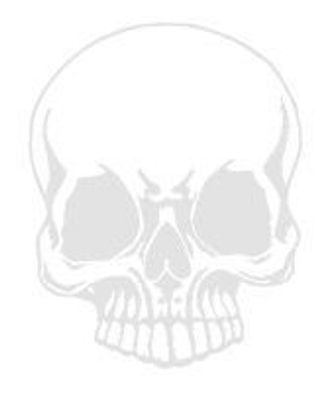 Aufkleber Applikation - Totenkopf Skull Schädel - AP1705 silber / 12cm