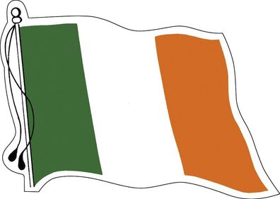 Aufkleber Autoaufkleber Länderfahne wehend - Ireland - Irland - 301322 - Gr. ca. 95m