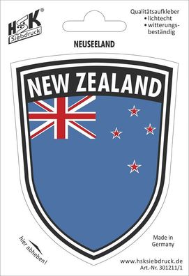 PVC Aufkleber - NEW Zealand - Neuseeland - 301211/1 - Gr. ca. 7,9 x 10 cm