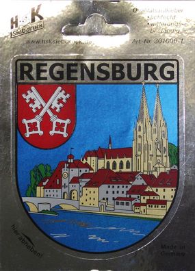 PVC-Aufkleber - Regensburg Panorama - 301600/1 - Gr. ca. 6,5 x 8 cm