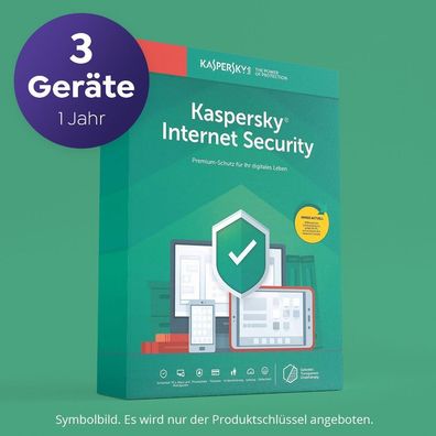 Kaspersky Internet Security 2023 2024 für 3 Geräte 1 JAHR Vollversion EMAIL