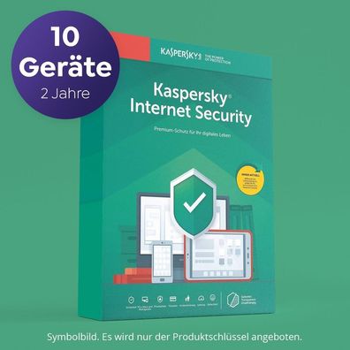 Kaspersky Internet Security 2023 2024 für 10 Geräte 2 JAHRE Vollversion EMAIL
