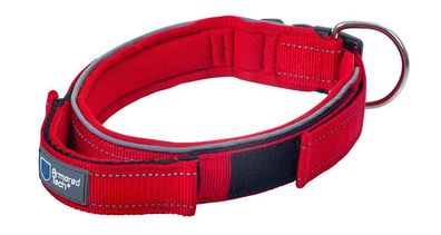 Armored Tech Dog Control Halsband Rot M = 41 - 46 cm