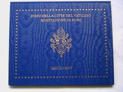 Original Folder KMS Vatikan 2007 st stempelglanz Papst Benedikt XVI. keine Münzen