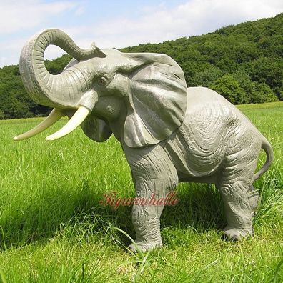 Afrikanischer Elefant Dekofigur Deko Figur Statue Skulptur Afrika Dekoration neu