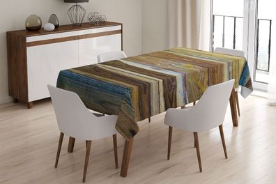 Foto-Tischdecke Holz Tischwäsche mit Motiv Deko Fotodruck auf Maß