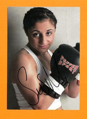 Susi Kentikian ( deutsch Boxerin armenischer Abstammung ) - persönlich signiert