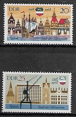 DDR postfrisch Michel-Nummer 1384-1385