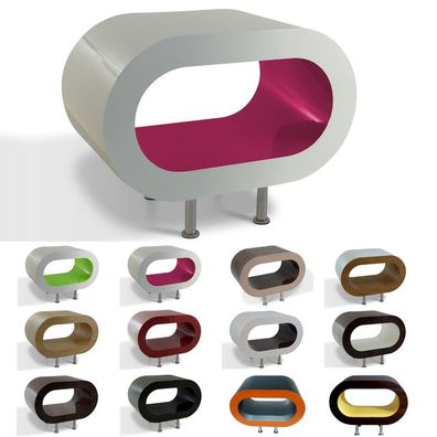 MADE in UK: Design Retro Lounge Couchtisch [LEO] 60cm mit FÜßEN, Freie Farbwahl!