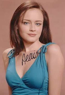 Original Autogramm ALEXIS BLEDEL auf Großfoto