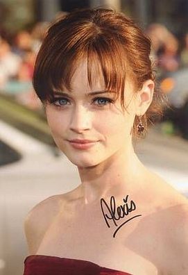 Original Autogramm ALEXIS BLEDEL auf Großfoto