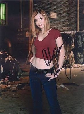 Original Autogramm ALYSON Hannigan Buffy - Im Bann der Dämonen (Großfoto)