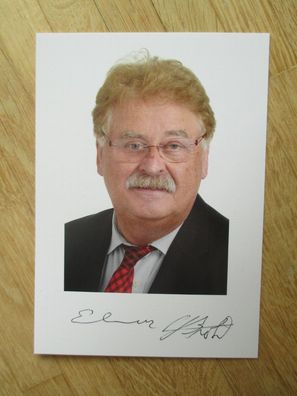 CDU Politiker Elmar Brok - handsigniertes Autogramm!!