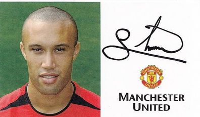 Mikael Silvestre Manchester United AK Original Signiert + A41015