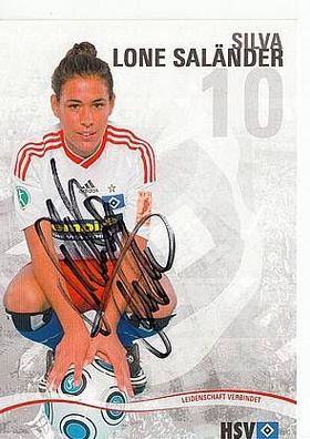 Silva Lone Saländer Hamburger SV 2009-10 Autogrammkarte + A41083