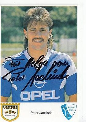 Peter Jackisch VFL Bochum AK 80er Jahre Original Signiert + A41192