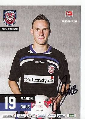Marcel Gaus FSV Frankfurt 2012-13 Autogrammkarte + A41321