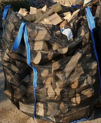 100 x Holz Big Bag 100x100x160cm Holzbag Brennholz Premium Woodbag