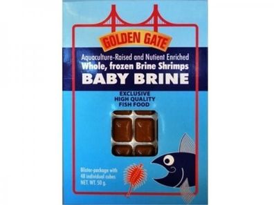 Golden Gate Baby Artemia Fischfutter - Frostfutter für Fische 8 x 50 g