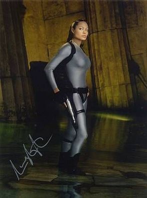 Original Autogramm Lara Croft Angelina JOLIE Tomb Raider (Großfoto)