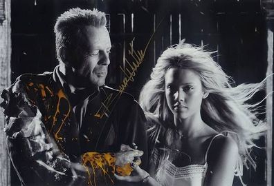 Original Autogramm BRUCE WILLIS Sin City (Großfoto)