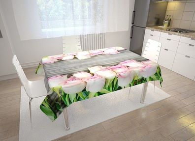 Foto-Tischdecke Rosen Blumen Tischwäsche mit Motiv Deko Fotodruck auf Maß
