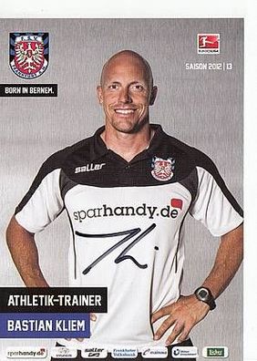Athletik-Trainer Bastian Kliem FSV Frankfurt 2012-13 Autogrammkarte + A41340