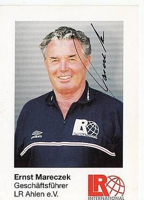 Ernst Mareczek LR Ahlen 1999-00 Autogrammkarte + A41556