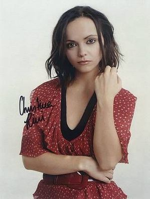 Original Autogramm Christina RICCI auf Großfoto