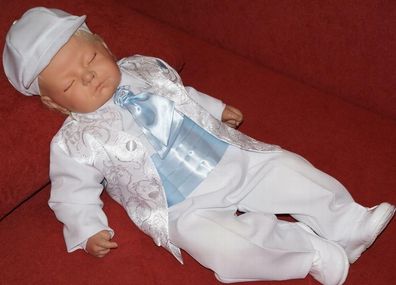 Nr.015dbl) Gr.92 Kinderanzug Taufanzug Festanzug Babyanzug Anzug Taufgewand Neu