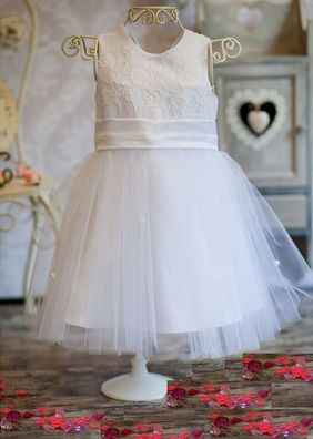 Nr.0KN2-1) Taufkleid Festkleid Taufgewand Kleid Taufe Hochzeit Babykleid neu