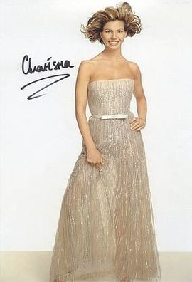 Original Autogramm Charisma Carpenter auf Großfoto