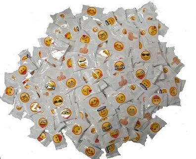 300 Smiley Emoji Traubenzucker Frucht Bonbon Wurfmaterial Giveaway
