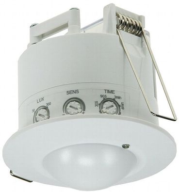 6m Detektion weiß Decken-Bewegungsmelder Flat IR LED geeignet Fernbedienung