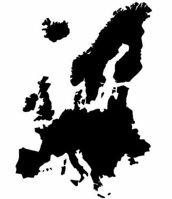 Europa Karte Aufkleber 28x19cm oder 40x30cm Wohnmobil Wohnwagen Caravan 43/2