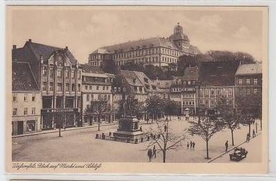 24282 Ak Weissenfels Blick auf Markt und Schloß um 1940