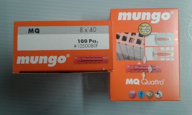 MUNGO MQ Dübel Quattro 8x 40 Nylon orange 100 Stk