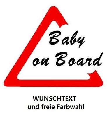 Babyaufkleber Kinderaufkleber Auto Aufkleber Baby on Board Sicher Wunschtext 23