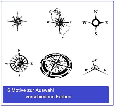 Kompass 20 cm Wohnmobil Caravan Auto Aufkleber Wand Kompassrose Windrose 39/1