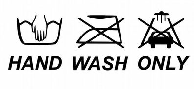 Hand Wash Only Auto Aufkleber Decal Punisher Sticker JDM (110)