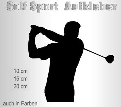 Golf Aufkleber Golf Sport Aufkleber Golf Auto Aufkleber Golfen Golfer 129/2