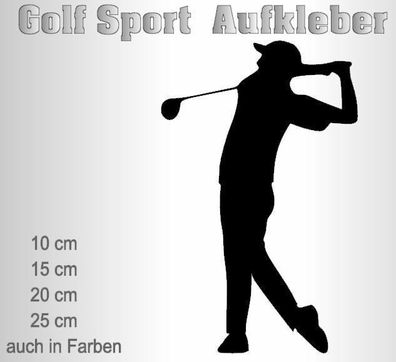 Golf Aufkleber Golf Sport Aufkleber Golf Auto Aufkleber Golfen Golfer 129/3