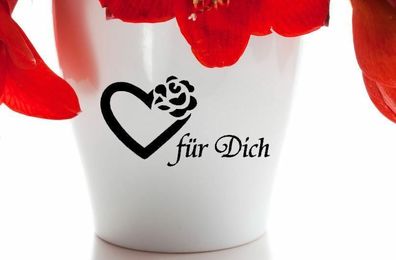 Blumentopf Aufkleber Blumen Vasen Karten Billet Aufkleber Liebe Danke 132/11/2