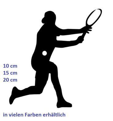 Tennis Aufkleber Tennisspieler Auto Aufkleber Sport Tennissport Aufkleber 134/1
